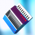 3.png Accordion MUSICAL INSTRUMENT FURNITURE AUDIO KEYBOARD STRINGS t9J