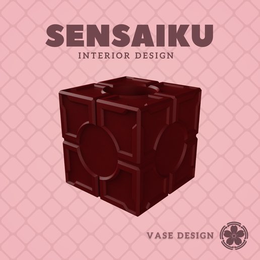 38. Cube 38 Custom Vase Design: Personalized Forms for Miniature and Modern Spaces - Ikebana Home Decoration for Modern Diorama