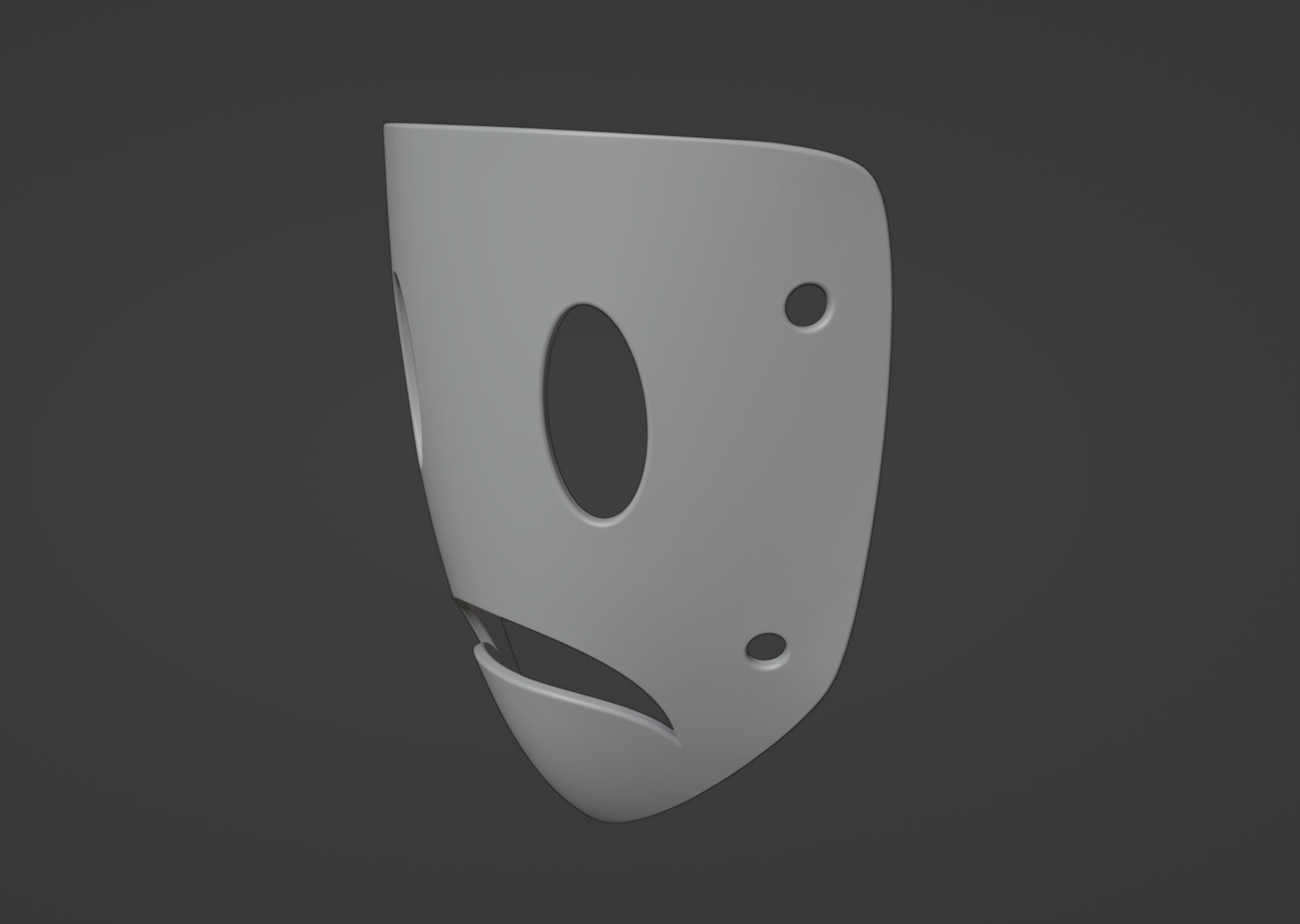 3MF file Frown Mask 3D Model- highrise cosplay・Model to download and 3D ...