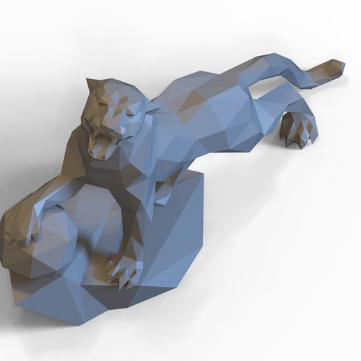 untitled.259.jpg Low-Poly Panther 3d Druckmodell