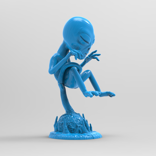 👽 Alien baby alien・ STL File for ・Cults