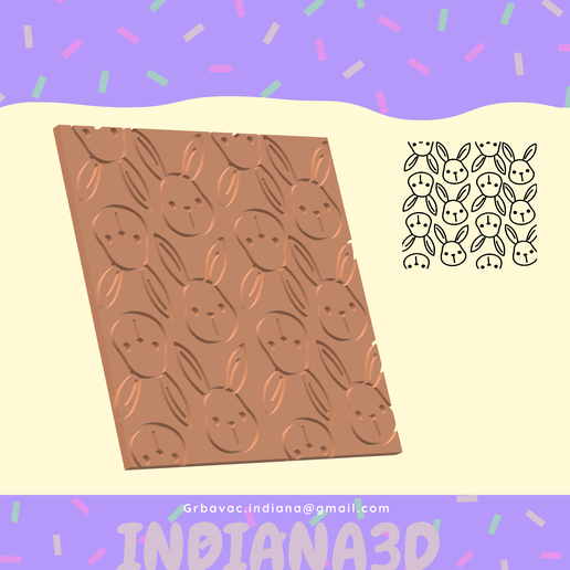 TEXTURE DEBOSSER RABBITS 3D model