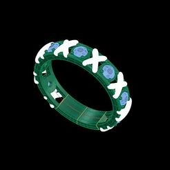 1.jpg Free STL file X Ring・3D print model to download