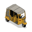 a0c1503d-4e57-4dee-a810-5d0baf6500d2.png Yellow Tuk-Tuk/ Auto Rickshaw with Movements Version 2