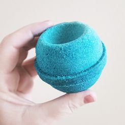 indentsamplemade.jpg Bath Bomb Mold Round and Indent Set