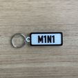 Mini-White.jpg Mini Numberplate Keychain