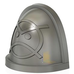 zlD7std6A7.jpg STL file Angry Marines Insignia Mk7 Shoulder Pauldron・3D printing template to download