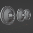 Panther-tank-road-wheels4.png STL file PANZERKAMPFWAGEN V «PANTHER» (G) tank road wheels・3D printable design to download