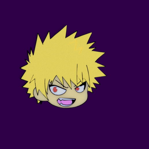 Bakugo keychan 3D model