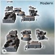 3.jpg Set of eight damaged modern military bunkers with heavy artillery blockhouse (38) - Modern WW2 WW1 World War Diaroma Wargaming RPG Mini Hobby