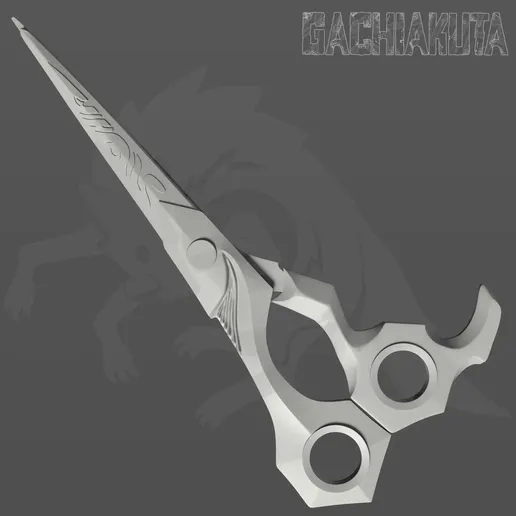 ️ Riyo’s Reaper Scissors – Gachiakuta Inspired Cosplay Prop・ 3D File ...