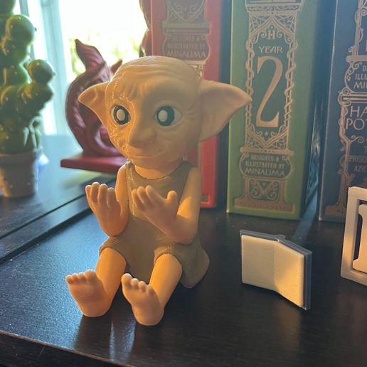 🏠 Dobby the House Elf Reading Buddy Bookshelf Decor・ STL File for 3D ...