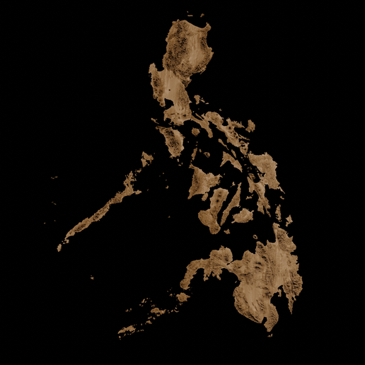 🗺️ Topographic Map of Philippines – 3D Terrain・ 3D File for 3D printing ...