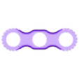 model2.stl Simple Design Fidget Spinner Purple