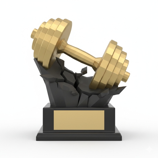 Gym Trophy – Iron Strength 3D Model