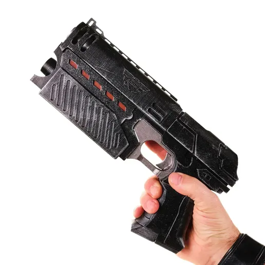 🧑‍⚖️ Judge Dredd 1995 Lawgiver MK2 Pistol Gun Prop Replica・ 3D