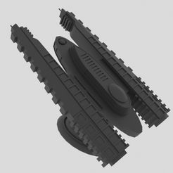 Es-1000-Spaceship-5.jpg Download STL file Es - 1000 Spaceship • Template to 3D print, elitemodelry