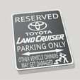 Screenshot-2024-01-10-221230.jpg Toyota Land Cruiser GXR EXR VXR FJ FJ40 AWD 4X4 Fun Parking Sign Easy Print Any FDM Printer