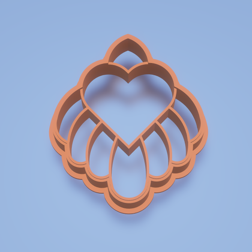 polymer clay cutter  love 3D model