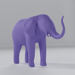 1.png Fichier STL éléphant stylisé・Modèle pour imprimante 3D à télécharger, 3dartist768