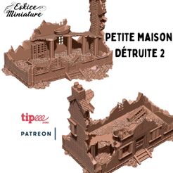 Petite-maison-détruite-2.jpg STL file Destroyed House 2 - XVIII to XX period・Design to download and 3D print