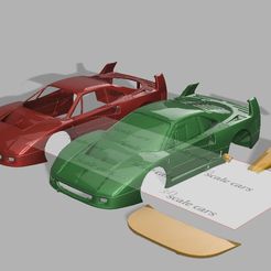 1.jpg STL file 1/10 f40 LM rc 257mm wheelbase・3D printing model to download, 3dscalecars