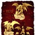 ef54eb15313f7745afff28b28b96e926_original.png Dragon's Lair miniatures - 4 winged dragon king