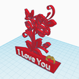 i-love-you-rose-and-butterfly-stand-2.png Roses and butterfly decoration, I love you message and support for ring, engagement gift, proposal, wedding, Valentine's Day gift, anniversary gift, ring holder