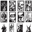 2024-01-29-11.png Pack Vectors Laser Cutting - Cnc - 3d Printing - 110 Deco Paintings - Anime