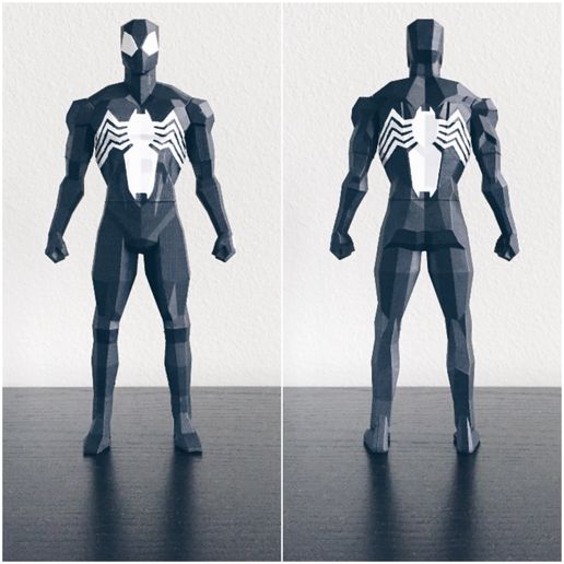 Low Poly Spider-Man Symbiote 3D model