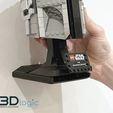 CREATIVE SOLOUTIONS Soporte de pared impreso en 3D para la serie de cascos de Lego