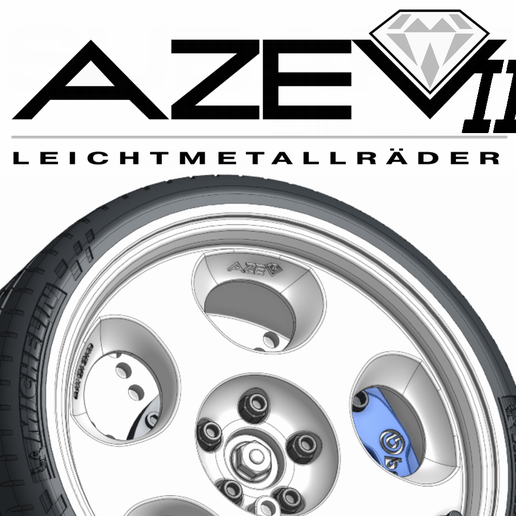 🛞 1/18 WHEEL AZEV TYPE B - NISSAN NISMO GTR / LIBERTY WALK