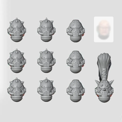1.png Файл STL Шлемы SONS OF HORUS для новой ереси・Дизайн для загрузки и 3D-печати