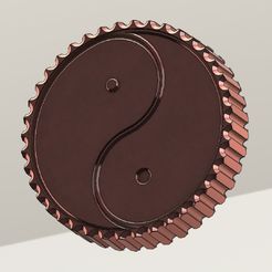 YING_YANG_GOLD_Nr1.jpg Fichier STL gratuit YING_YANG_GOLD_Nr1・Modèle à télécharger et à imprimer en 3D