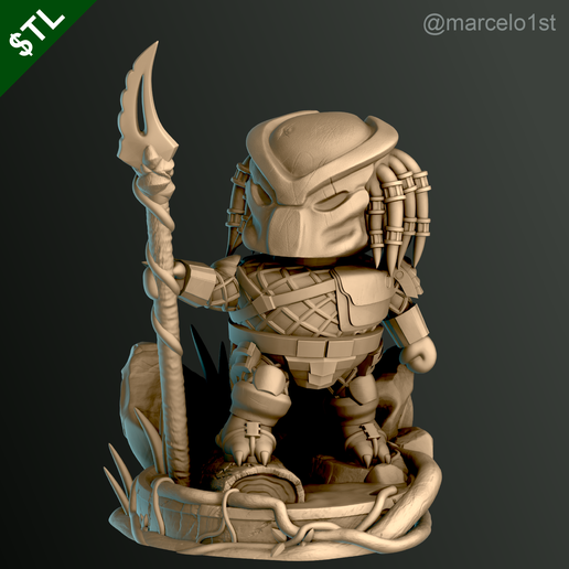 Predador_06.png The Hunter - Prey Cute Statue