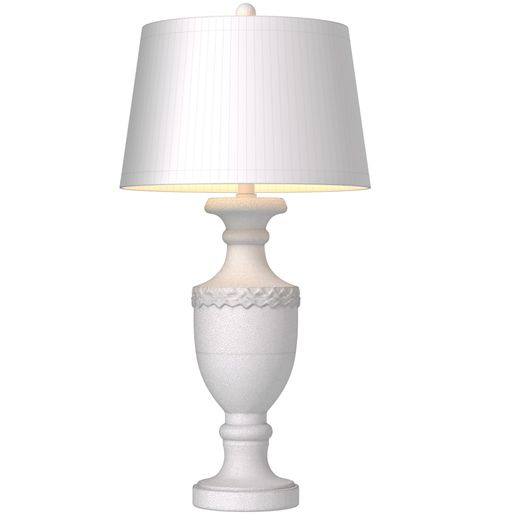 3ddd4.jpg Rustic Classic Urn-Shaped Table Lamp with Fabric Shade 3D model