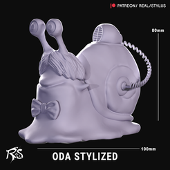 PATREON-REAL-STYLUS-ODA-DEN-DEN-MUSHI-STYLYZED.png Den Den Mushi ODA - GARP -3D Print - One Piece PREMIUM MODELS !