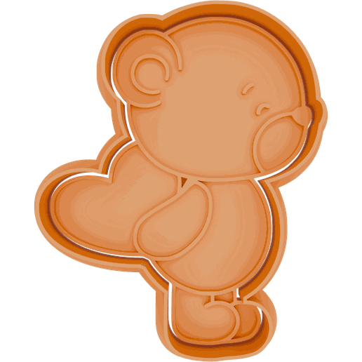 Osito-Corazon-Escondido-80mm.png Cookie Cutter - Hidden Heart Teddy Bear