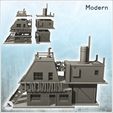 2.jpg Two-storey brick factory with chimney and steel beam (intact version) (7) - Modern WW2 WW1 World War Diaroma Wargaming RPG Mini Hobby