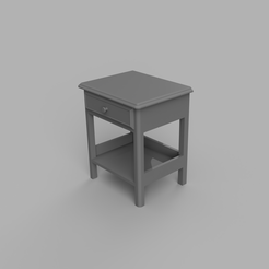 Bedside_table_2024-May-06_02-23-56PM-000_CustomizedView11478276434_png.png 1/12 Scale Miniature Bedside Table With Drawer STL for Dollhouses and Miniature Projects (commercial license)