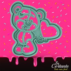 1062.jpg STL file CUTTER OF COOKIES VALENTINE'S DAY・Model to download and 3D print