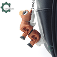 Cobotech-Grumpy Horse Articulated Keychain_06.png Cobotech Porte-clés articulé Grumpy Horse - Porte-clés sac à dos mignon