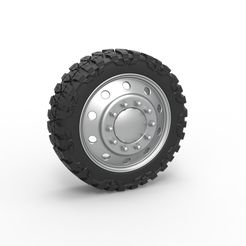 1.jpg Diecast 10 Hole front semi wheel for pickup Scale 1:25