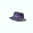 0_00011.jpg HAT 3D MODEL - Top Hat DENIM RIBBON CLOTHING DRESS British Fedora Hat with Belt Buckle Wool Jazz Hat for Autumn Winter Valentino Garavani - Rabbit skin calfskin ribbon antique