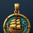 Nautical-Sailing-Ship-Pendant.jpg Nautical Sailing Ship Pendant