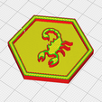 scorpion-preview.png Коллекция шестиугольников Desert Meeple - 3D печатные игровые жетоны