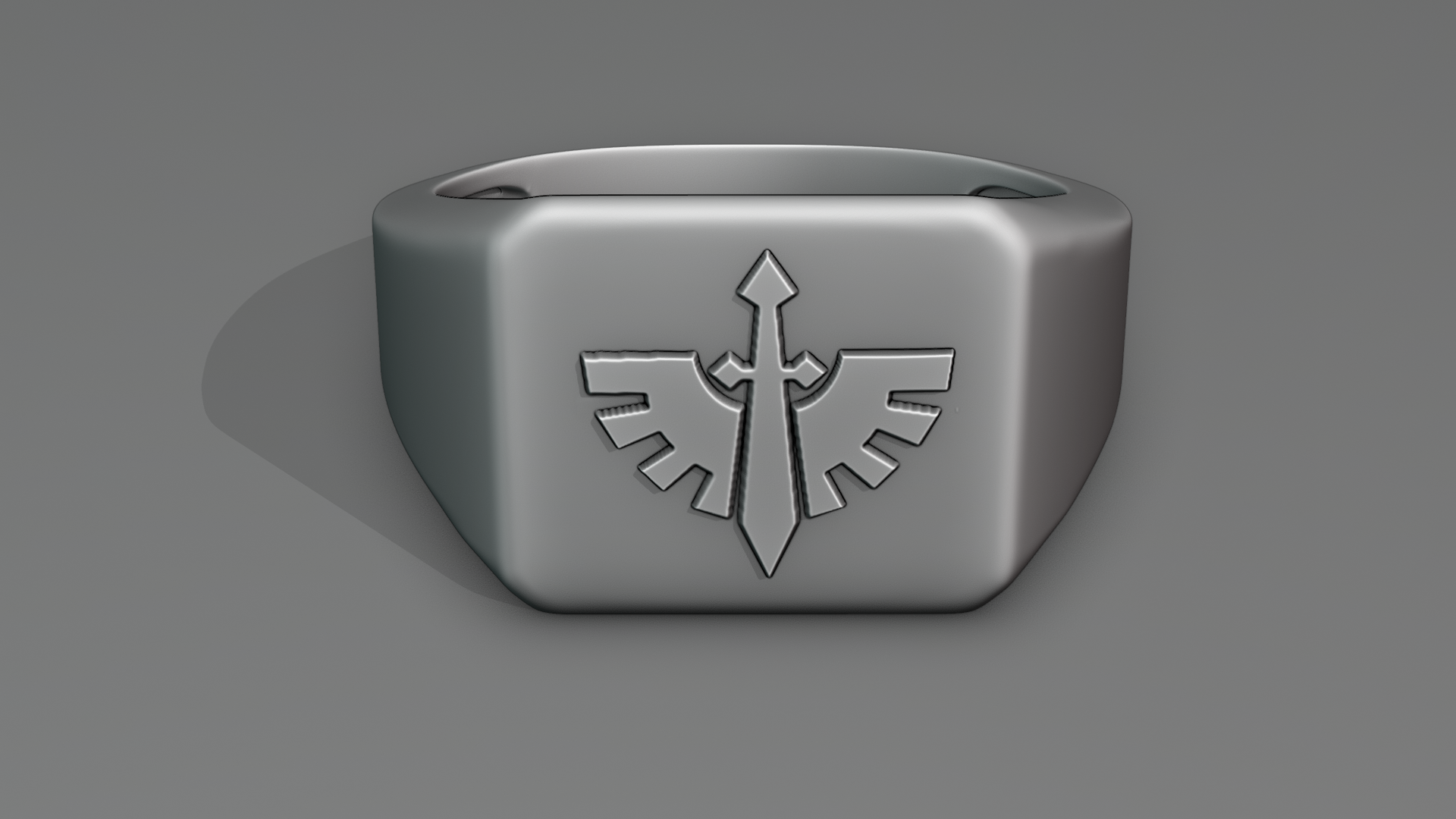 Space Marine Rings 3D file Warhammer 40K Space Marines Angeli Oscuri Ring・3D printer model ...