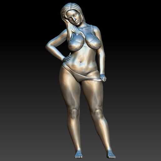 Plus-Size Girl 3D model