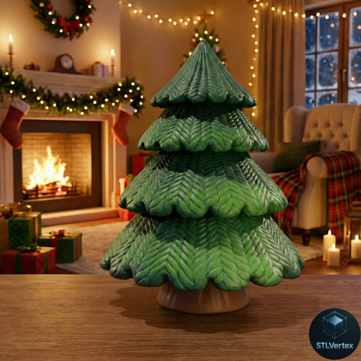 Knitted Christmas Tree 3D Model