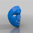 front_man.png STL-Datei Tintenfisch Spiel Maske Lider : Tintenfisch Spiel Maske Lider kostenlos・Modell für 3D-Druck zum herunterladen